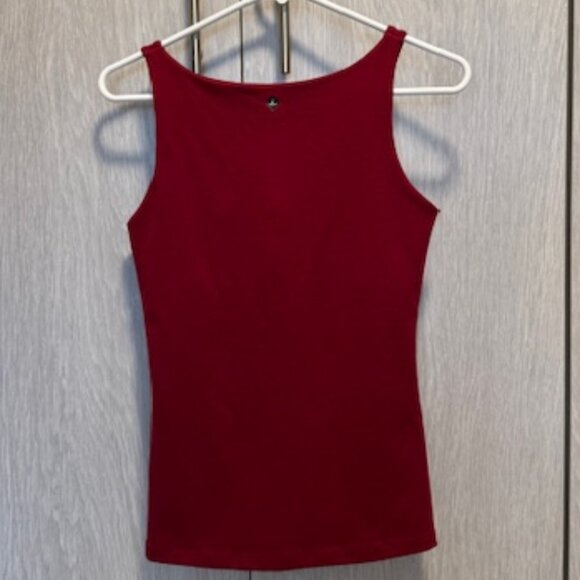 Prana Twist-Front Tank Top in Red, Size Medium - Picture 3 of 6